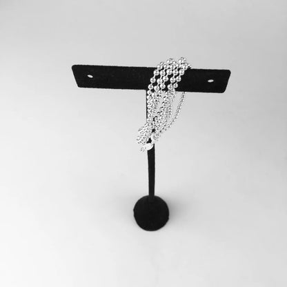 Ball Chain Charm Necklace Brand New Strand Fashion Jewelry Europe Style 925 Sterling Silver Gift For Men Women