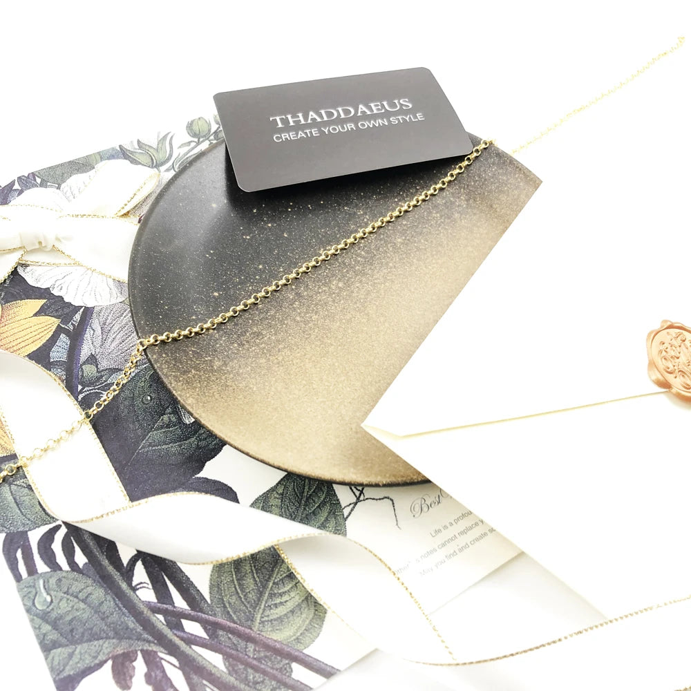Round Belcher Chain Necklace Brand New Strand Fashion Jewelry Europe Style Gold  Bijoux Gift For Men Women