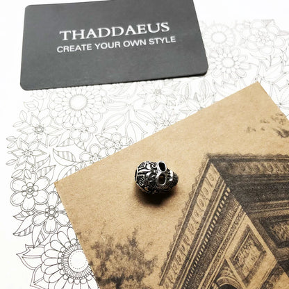 Beads Fleur-de-lis Lily Skull Rebel Street 925 Silver Europe Karma Jewelry Accessories