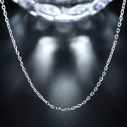 2mm Rolo Square Chain Classic,2017 New  Glam Fashion Jewelry Europe Style Soul 925 Sterling Silver Bijoux Gift For Men Women