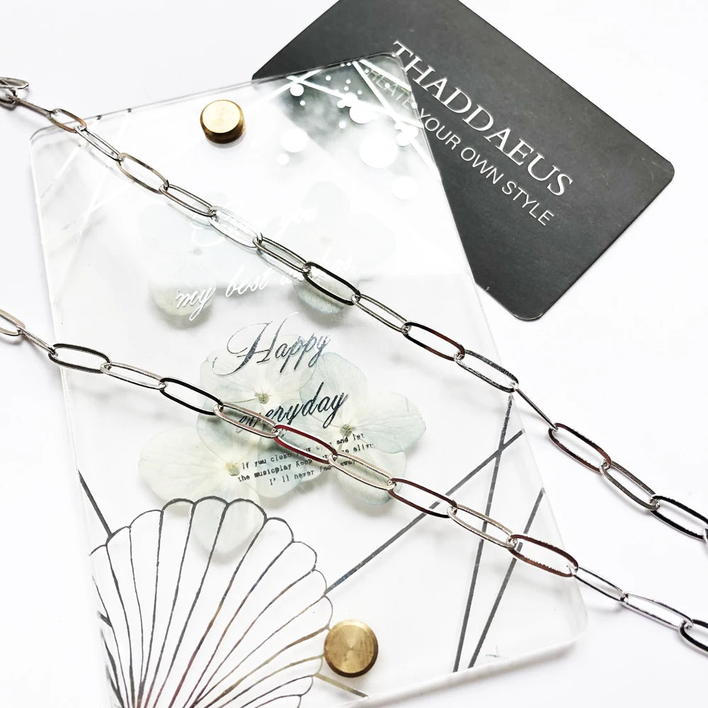 Charm Necklace Link Chain Winter New Fashion Jewelry Europe 925 Sterling Silver Gift For Women Men