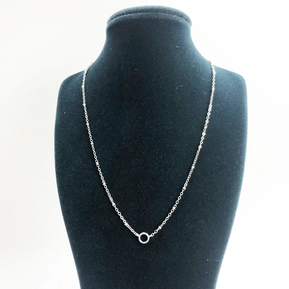 Charm Necklace Filigree Chain,Winter Fashion Carrier Jewelry Europe 925 Sterling Silver Gift For Women