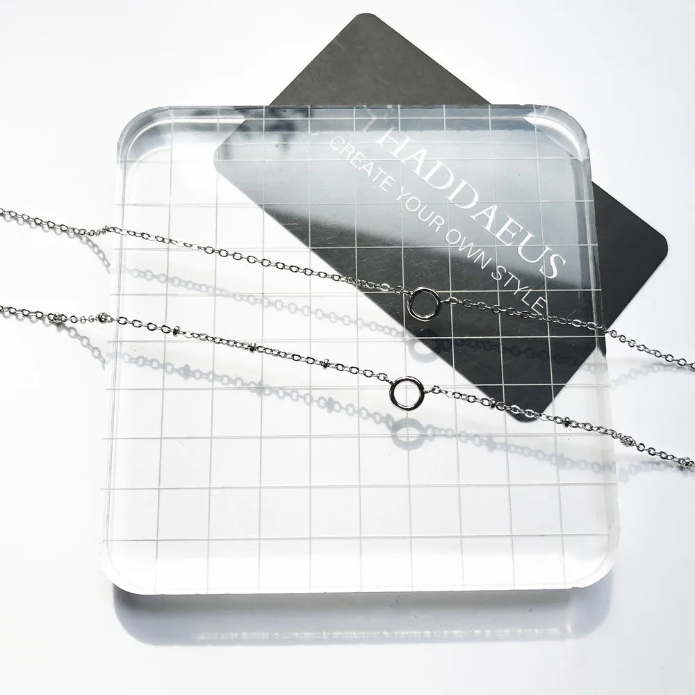 Charm Necklace Double Carriers,Spring Fashion Jewelry Europe 925 Sterling Silver Trendy Gift For Women Girls