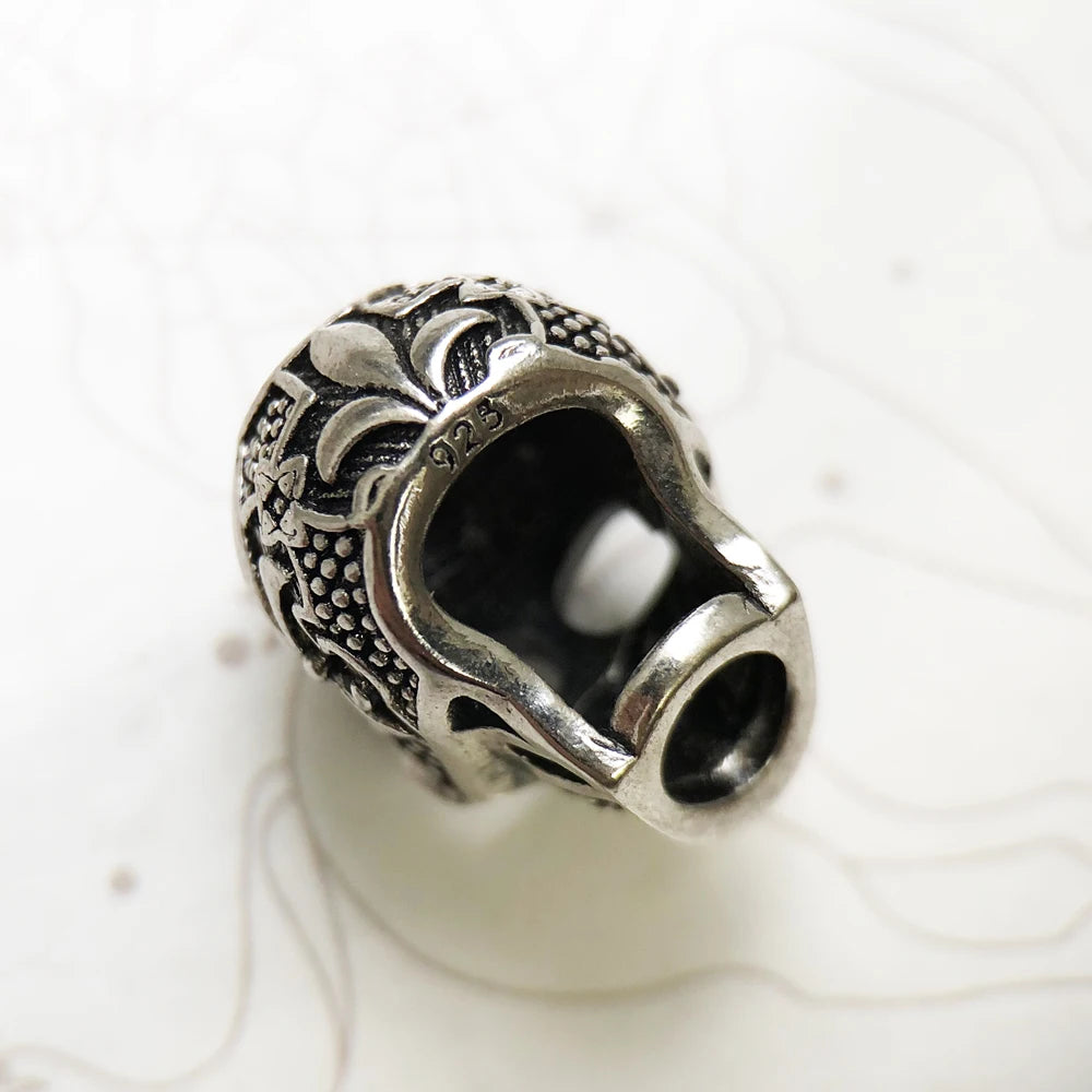 Beads Fleur-de-lis Lily Skull Rebel Street 925 Silver Europe Karma Jewelry Accessories