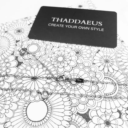 Charm Necklace Filigree Chain,Winter Fashion Carrier Jewelry Europe 925 Sterling Silver Gift For Women