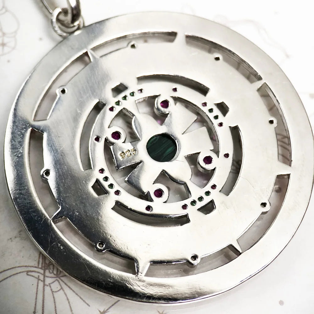 Amulet Magical Lucky Symbol Tree Flower Karma Whell Sun Bird Butterfly Pendants Jewelry 925 Sterling Silver Gift For Women Men