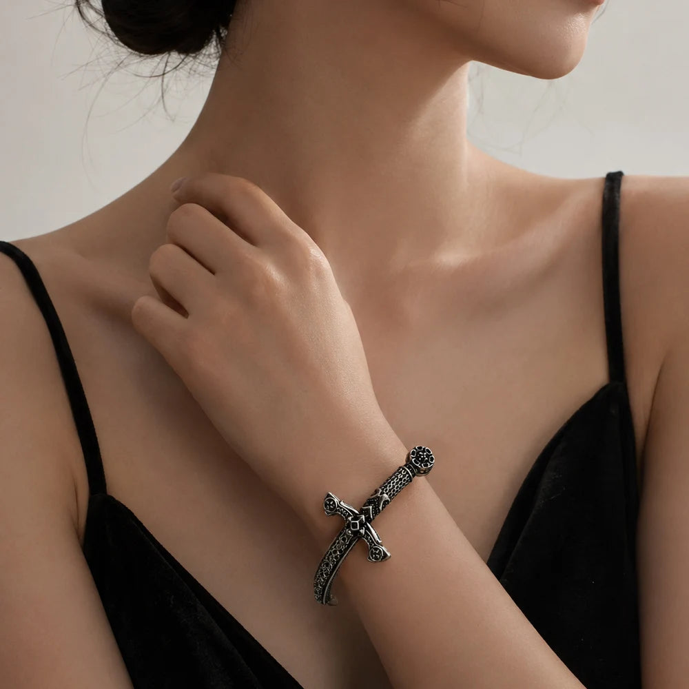 Sword Bangle Bracelet Fashion Jewelry Vinatge Gift For Women Men