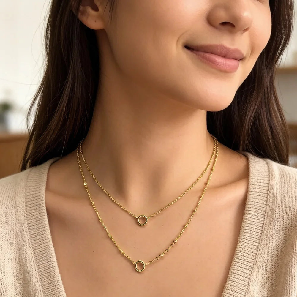 Charm Necklace Golden Carriers Winter Fashion Jewelry Europe 925 Sterling Silver Bohemia Gift For Women Girls