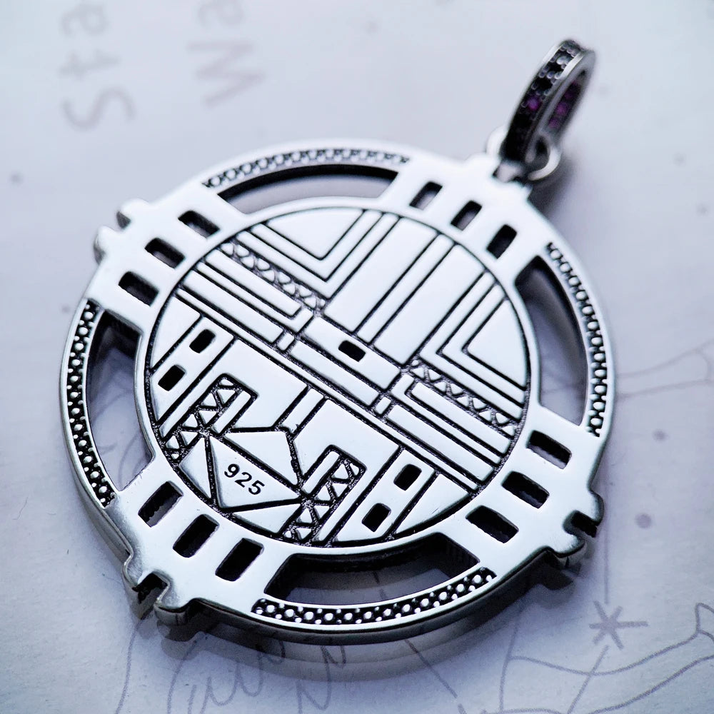 Amulet Magical Lucky Symbol Tree Flower Karma Whell Sun Bird Butterfly Pendants Jewelry 925 Sterling Silver Gift For Women Men