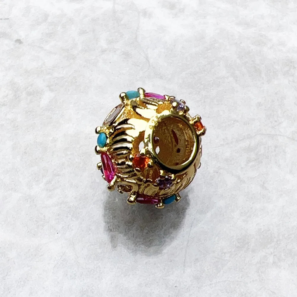 Golden Butterfly Bead 925 Sterling Silver Karma Charms European Jewelry Bohemia Accessories For Women
