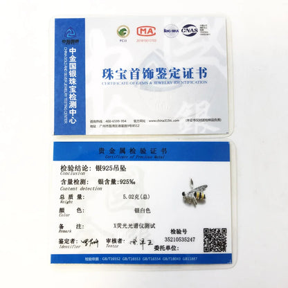 Real 925 Sterling Silver Fashion Jewelry Lovely Honey Bee Pendant Charm For Women Drop Shipping Wholesale