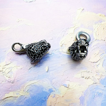 New Black Cat Pendant Lucky Charm Mystical Predator Gift For Women Men Summer 925 Sterling Silver Punk Jewelry