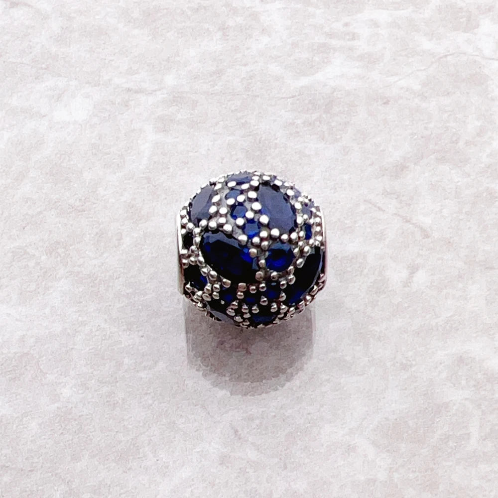 Bead Deep Ocean Pure 925 Sterling Silver Romantic Gift For Women Europe Feminine Karma Charms Jewelry Accessories