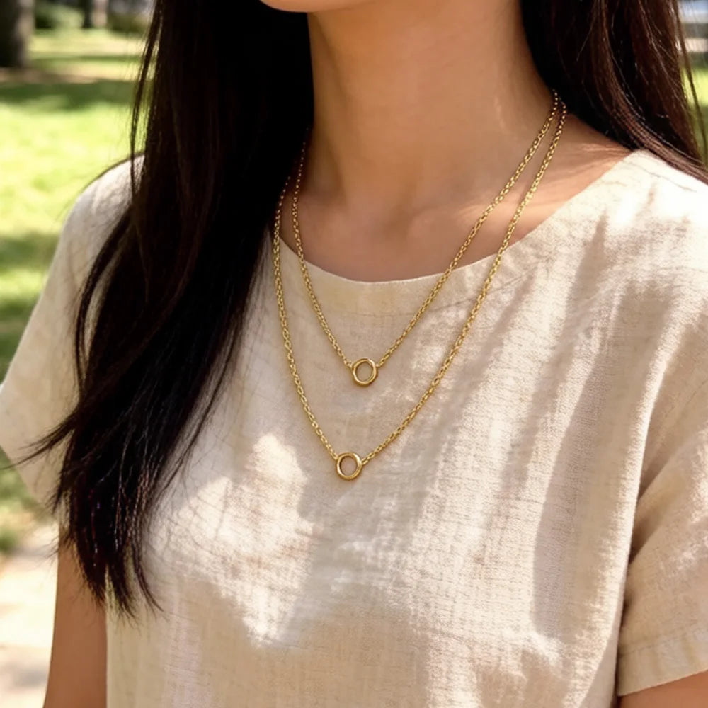 Charm Necklace Golden Carriers Winter Fashion Jewelry Europe 925 Sterling Silver Bohemia Gift For Women Girls