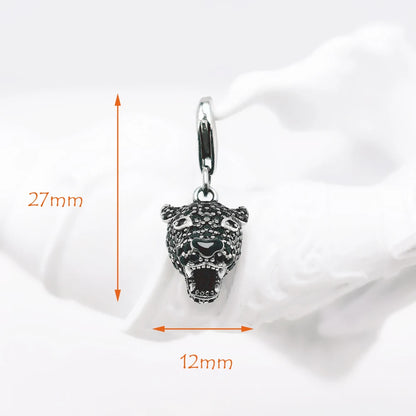 New Black Cat Pendant Lucky Charm Mystical Predator Gift For Women Men Summer 925 Sterling Silver Punk Jewelry