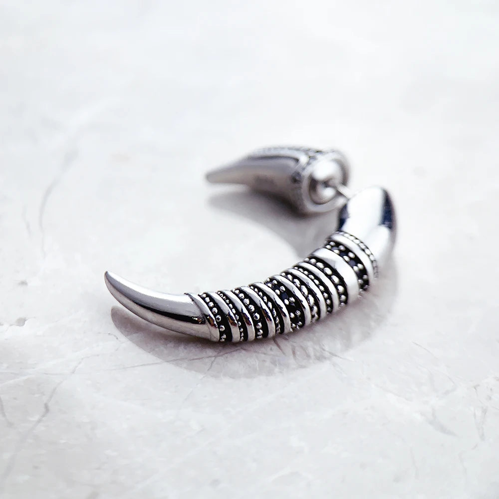 Earring Claw New Vintage 925 Sterling Silver Gift For Women High Quality Fine Jewelry