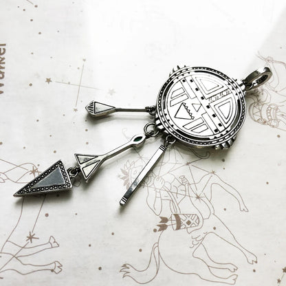 Amulet Magical Lucky Symbol Tree Flower Karma Whell Sun Bird Butterfly Pendants Jewelry 925 Sterling Silver Gift For Women Men