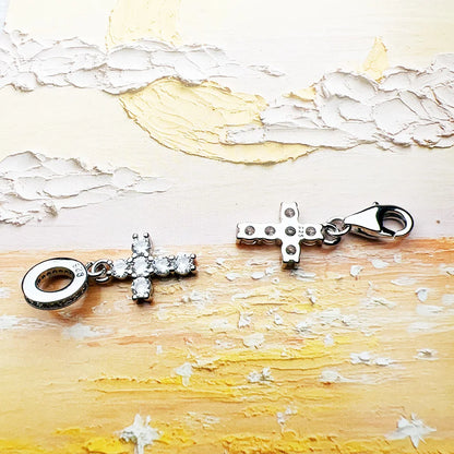 Cross Pendant 925 Sterling Silver Dangle Charm Women Vintage Fine Jewelry Powerful Elegance Gift