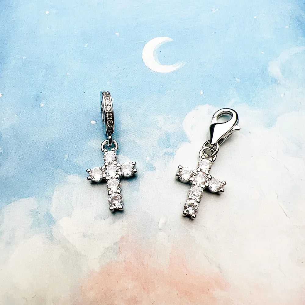 Cross Pendant 925 Sterling Silver Dangle Charm Women Vintage Fine Jewelry Powerful Elegance Gift