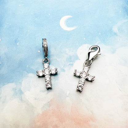 Cross Pendant 925 Sterling Silver Dangle Charm Women Vintage Fine Jewelry Powerful Elegance Gift