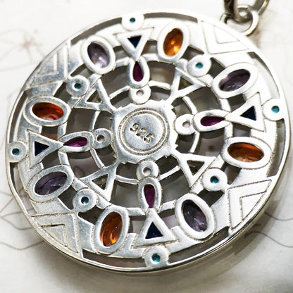 Amulet Magical Lucky Symbol Tree Flower Karma Whell Sun Bird Butterfly Pendants Jewelry 925 Sterling Silver Gift For Women Men