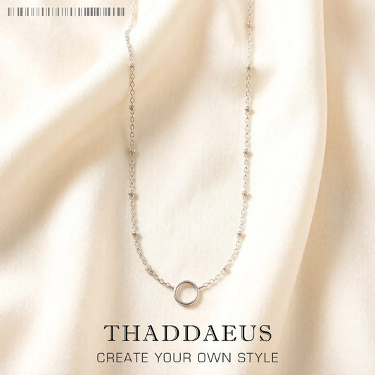 Charm Necklace Filigree Chain,Winter Fashion Carrier Jewelry Europe 925 Sterling Silver Gift For Women