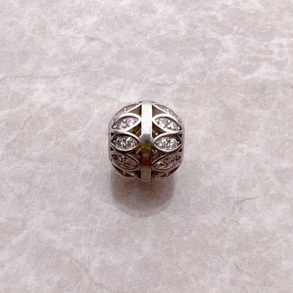 Bead Leaves 925 Sterling Silver Romantic Gift For Women Europe Feminine Karma Charms Jewelry Accessories