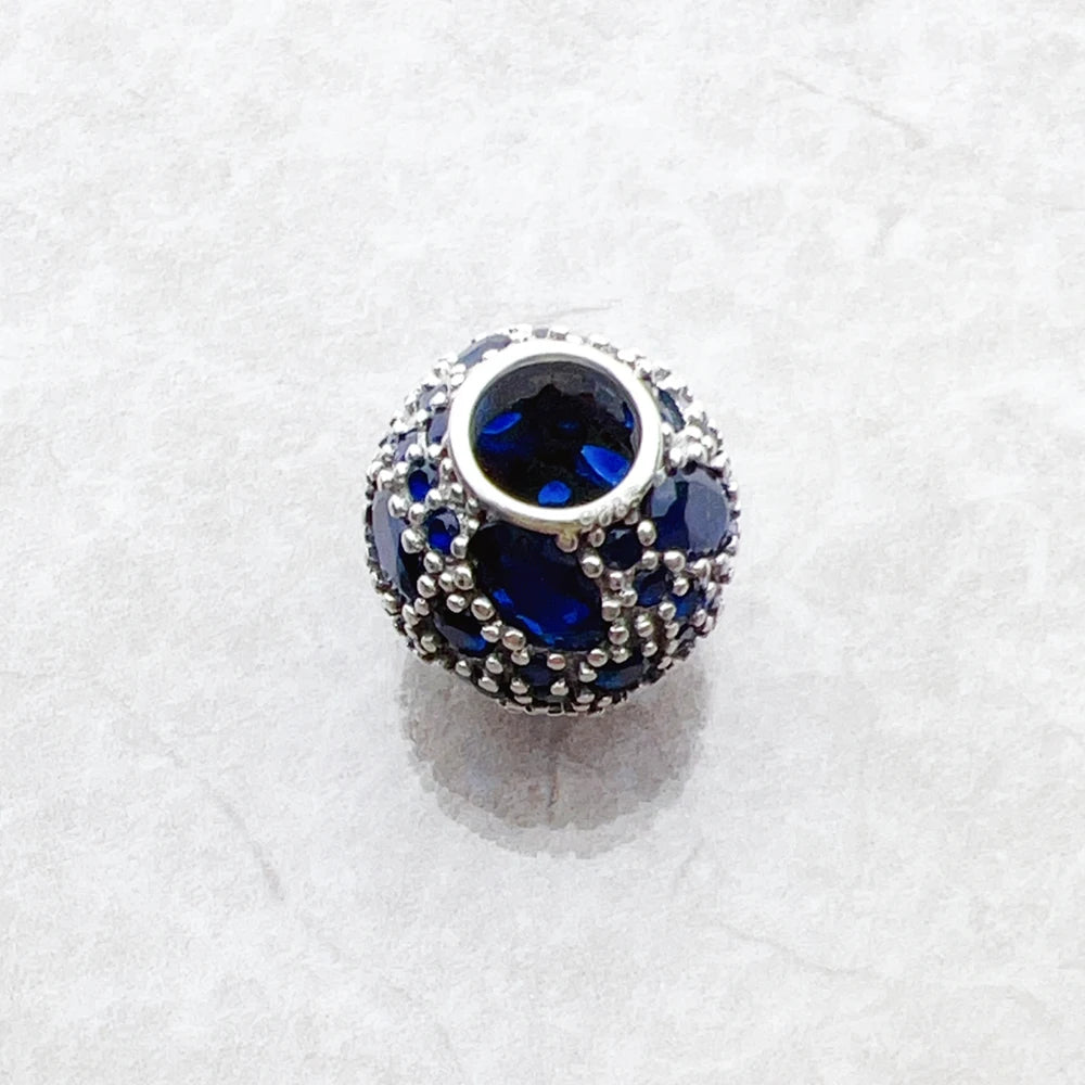 Bead Deep Ocean Pure 925 Sterling Silver Romantic Gift For Women Europe Feminine Karma Charms Jewelry Accessories