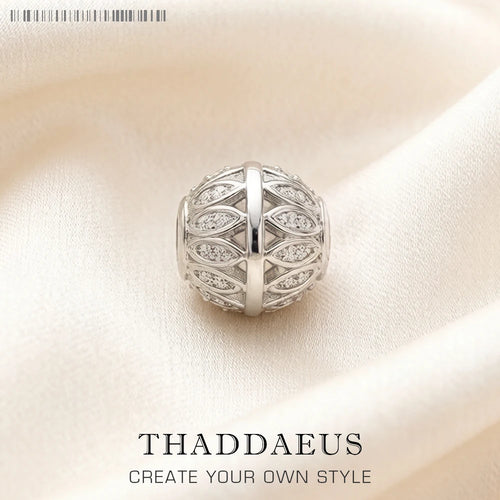 Bead Leaves 925 Sterling Silver Romantic Gift For Women Europe Feminine Karma Charms Jewelry Accessories