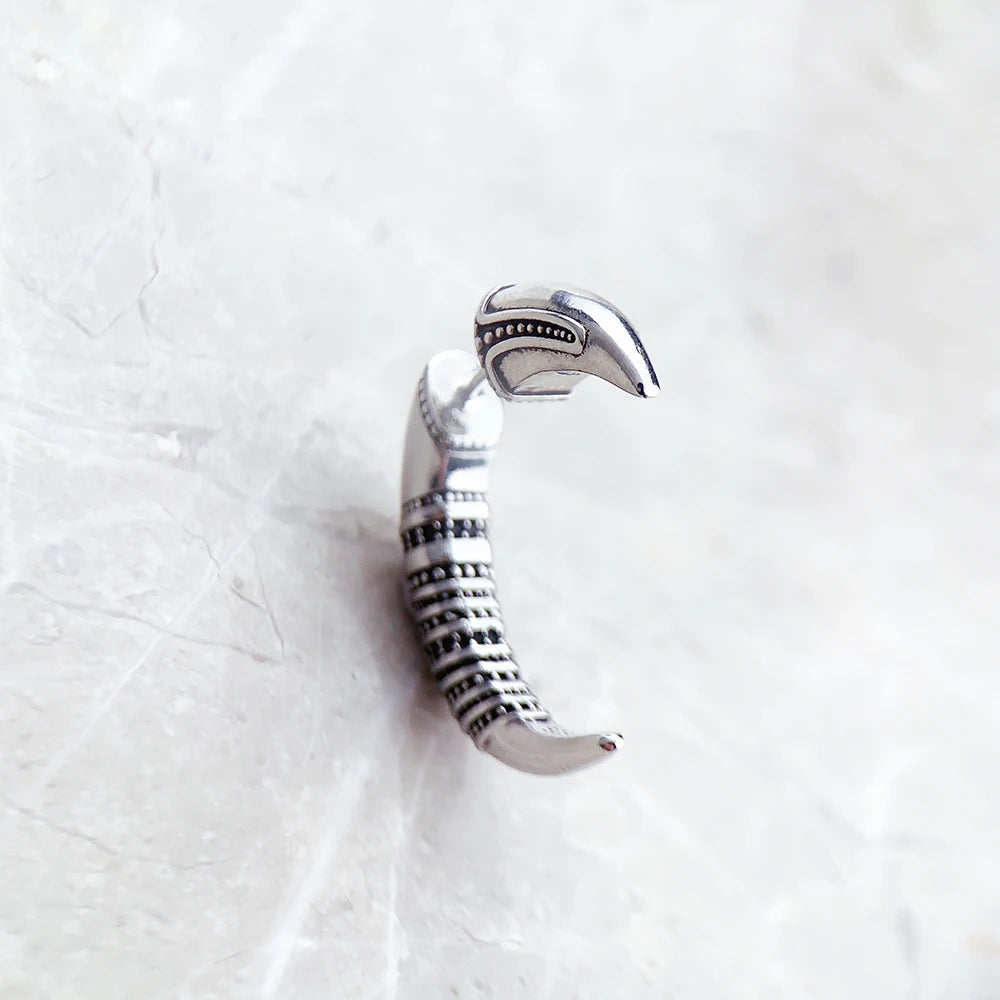 Earring Claw New Vintage 925 Sterling Silver Gift For Women High Quality Fine Jewelry