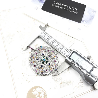 Amulet Magical Lucky Symbol Tree Flower Karma Whell Sun Bird Butterfly Pendants Jewelry 925 Sterling Silver Gift For Women Men
