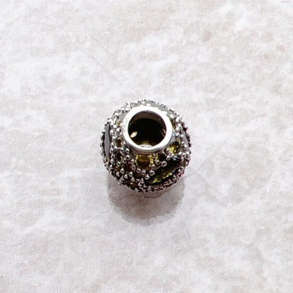 Bead Green Planet Solid 925 Sterling Silver Trendy Gift For Women Europe Feminine Karma Charms Jewelry Accessories
