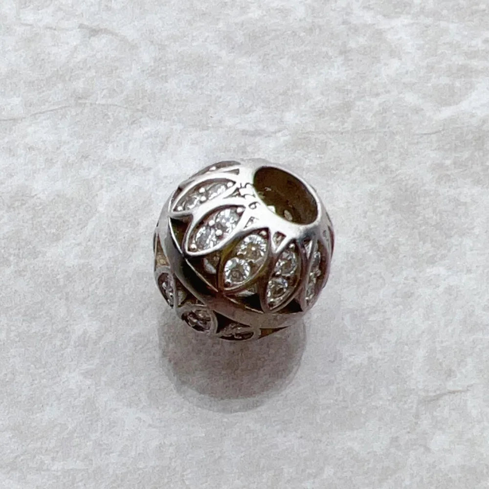 Bead Leaves 925 Sterling Silver Romantic Gift For Women Europe Feminine Karma Charms Jewelry Accessories