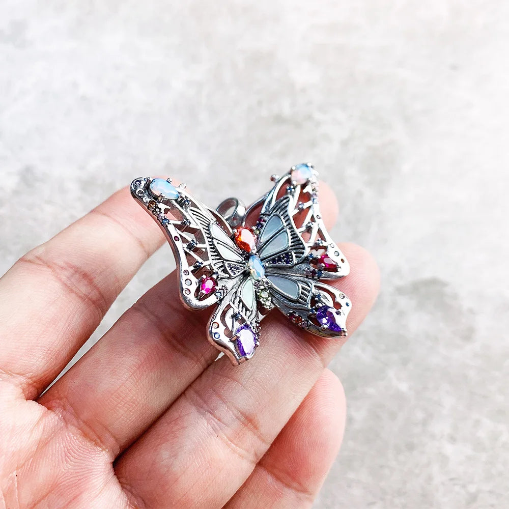 Amulet Magical Lucky Symbol Tree Flower Karma Whell Sun Bird Butterfly Pendants Jewelry 925 Sterling Silver Gift For Women Men