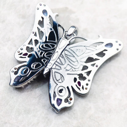 Amulet Magical Lucky Symbol Tree Flower Karma Whell Sun Bird Butterfly Pendants Jewelry 925 Sterling Silver Gift For Women Men