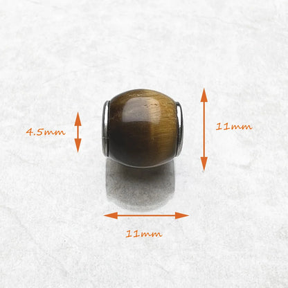 Beads Charm Brown, 925 Sterling Silver Tiger Eye Jewelry Karma European Accessories