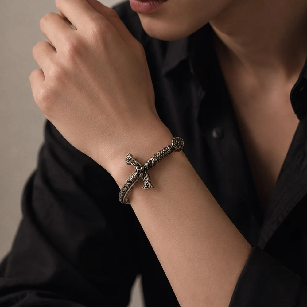 Sword Bangle Bracelet Fashion Jewelry Vinatge Gift For Women Men