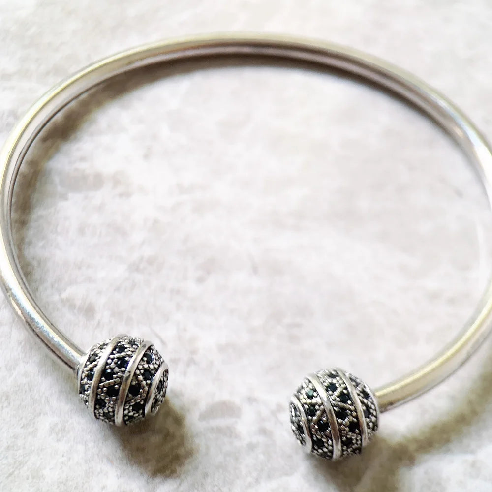 Bracelet Bangles Zig Zag Europe Style Fashion Gift For Women Men Brand New Jewelry In 925 Sterling Silver